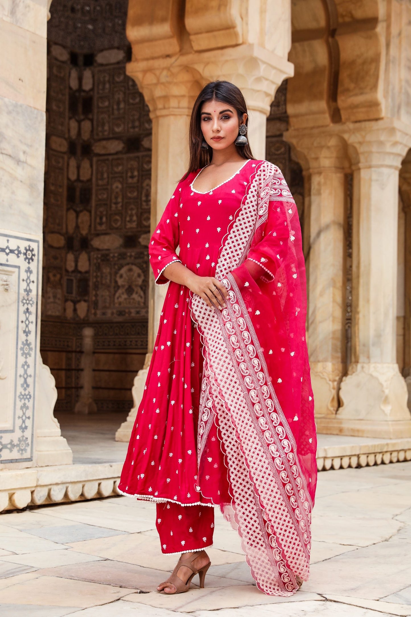Hairat Pink Anarkali Set
