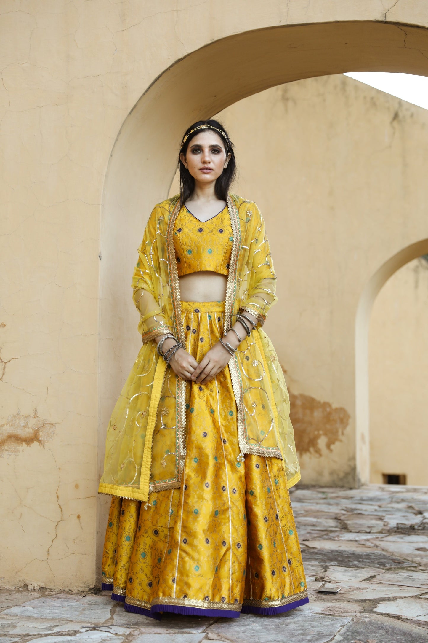 Kashika Kapoor In Aisha Yellow Lehenga Set