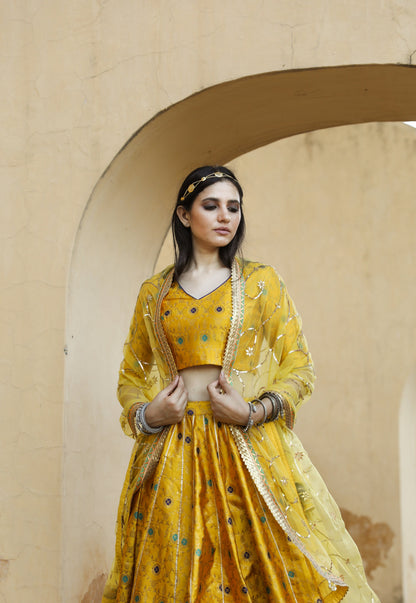 Kashika Kapoor In Aisha Yellow Lehenga Set
