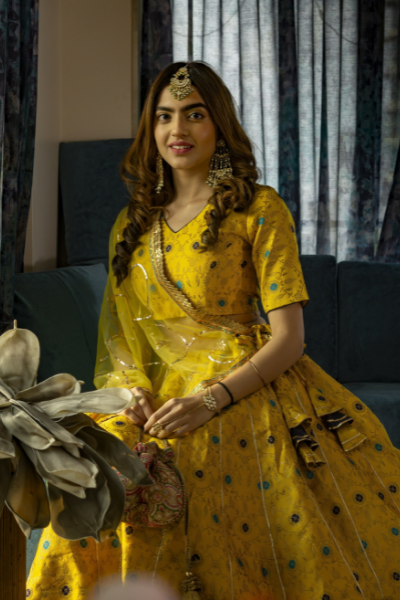 Kashika Kapoor In Aisha Yellow Lehenga Set