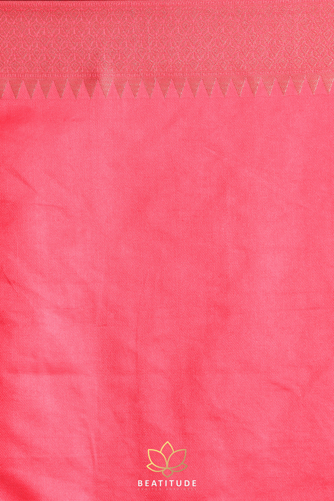 Beatitude Pink Woven Banarasi Saree with Unstitched Blouse