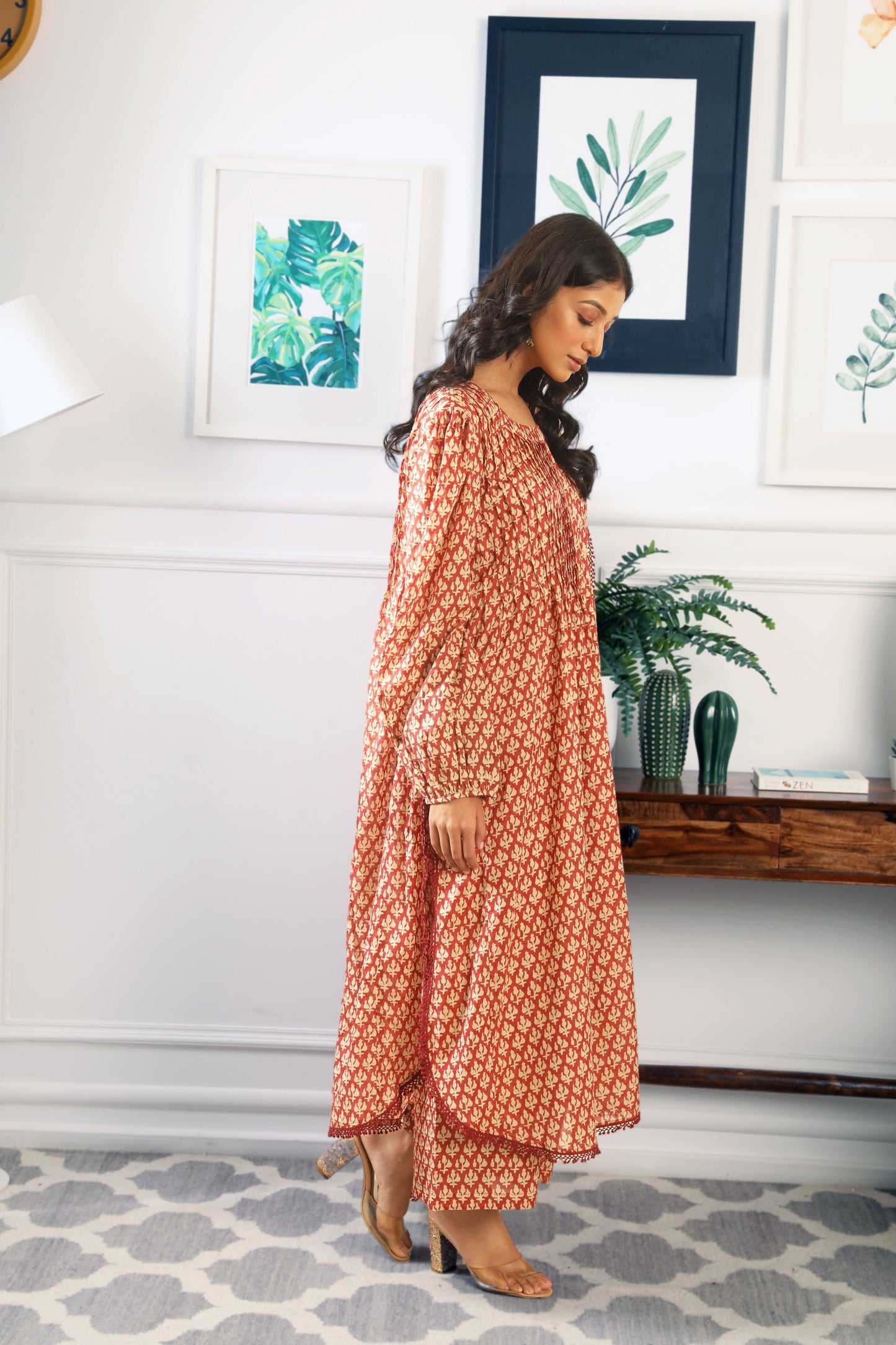 Abaya Red Set