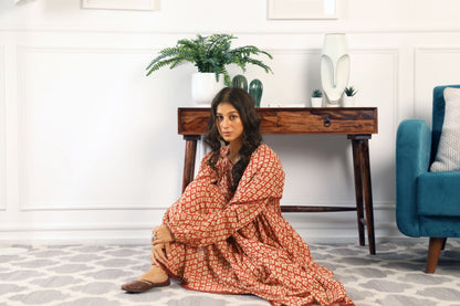 Abaya Red Set
