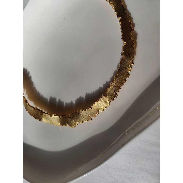 Aarjavee Choka Golden Necklace