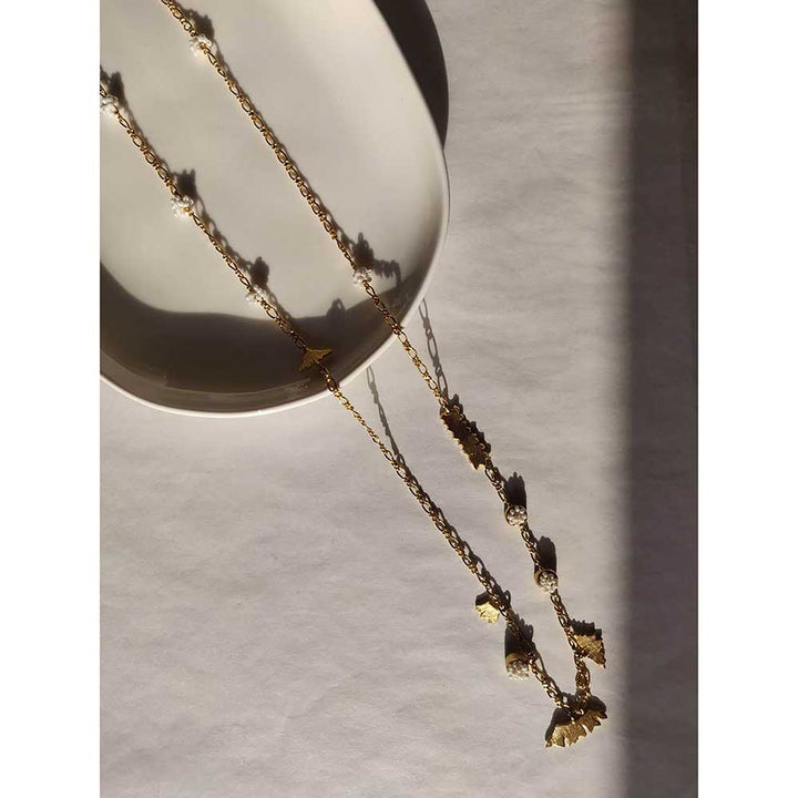 Aarjavee Charmer Golden Necklace