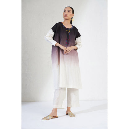 Aavidi By Dimple Ombre Multi-Color Ombre Co-ord (Set of 2)