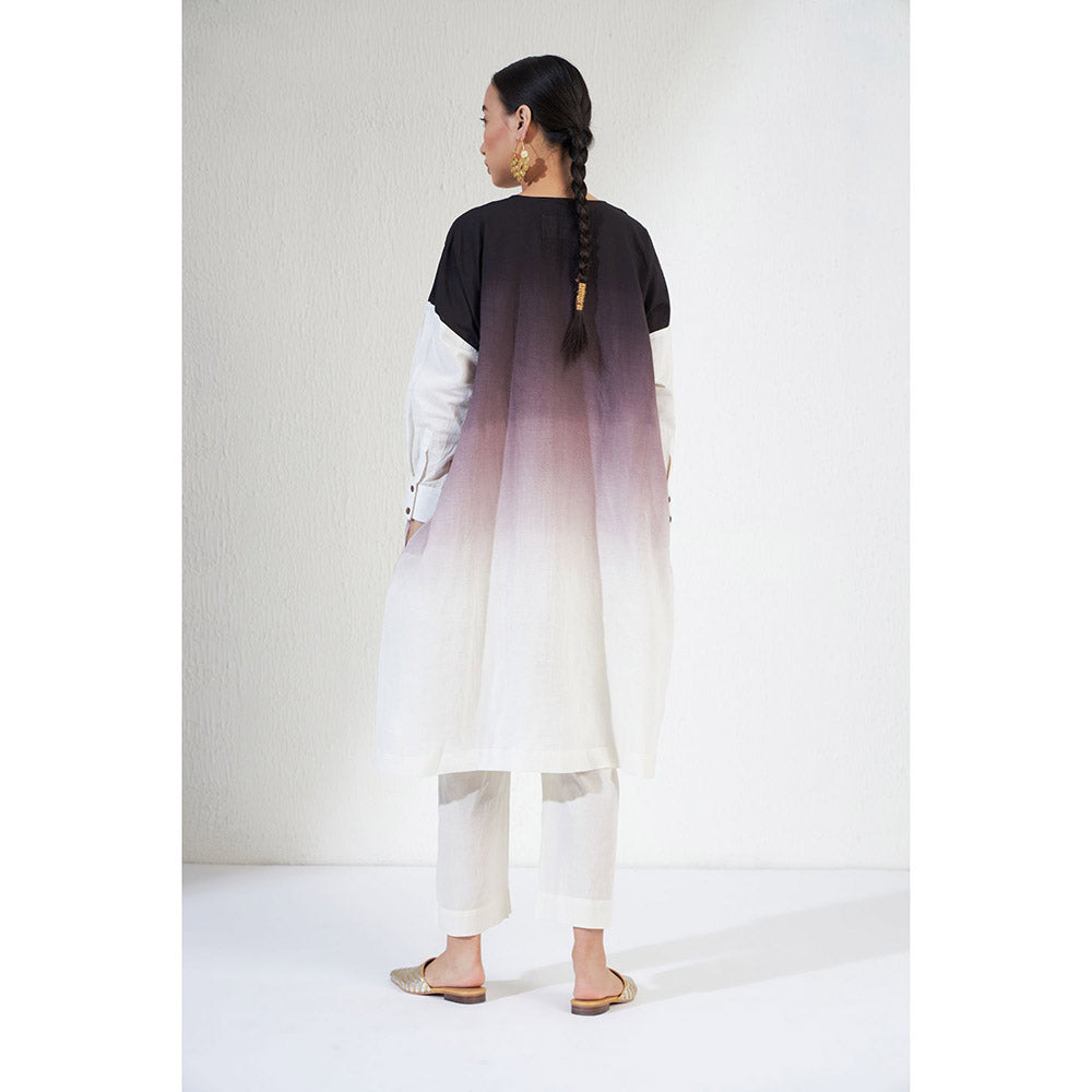 Aavidi By Dimple Ombre Multi-Color Ombre Co-ord (Set of 2)