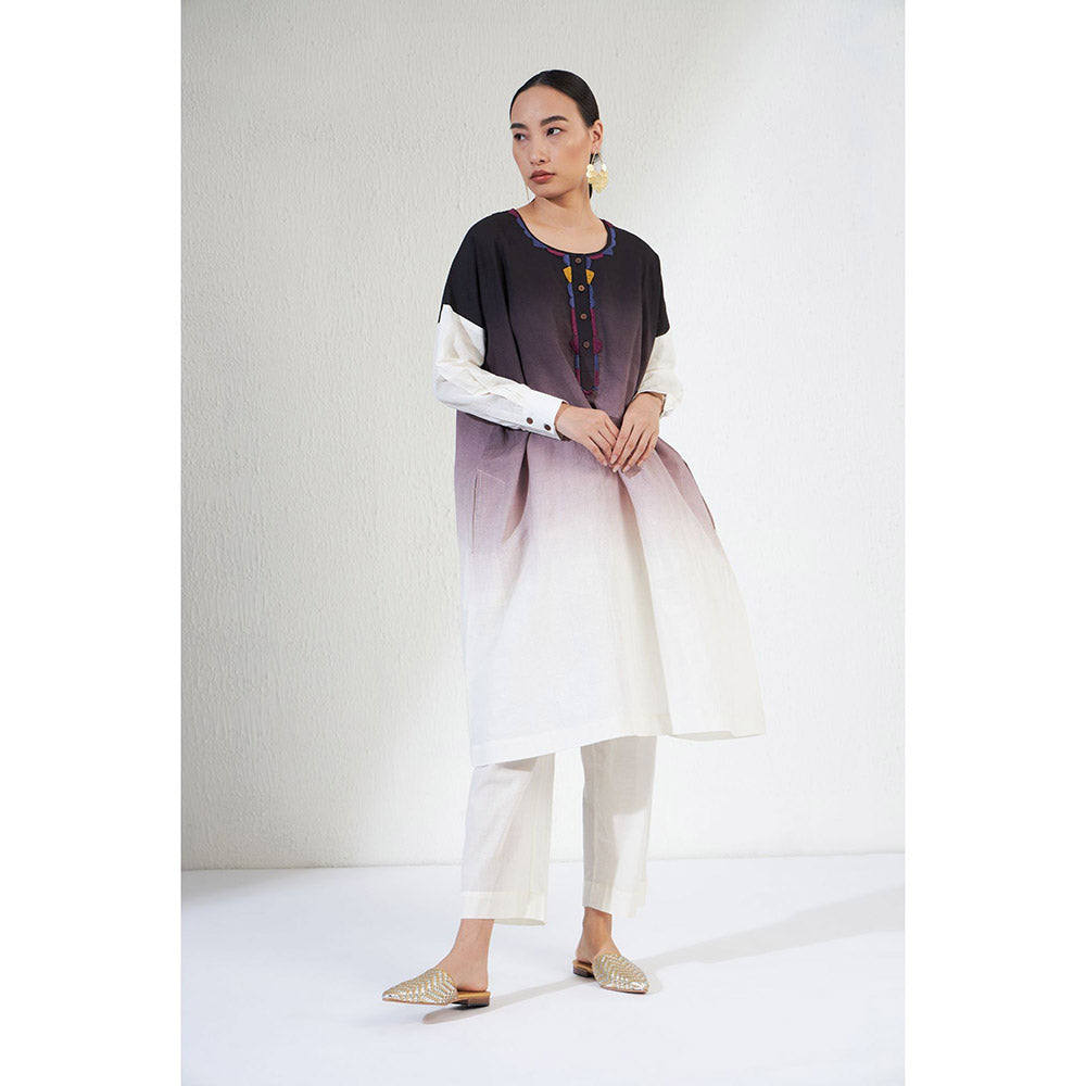 Aavidi By Dimple Ombre Multi-Color Ombre Co-ord (Set of 2)