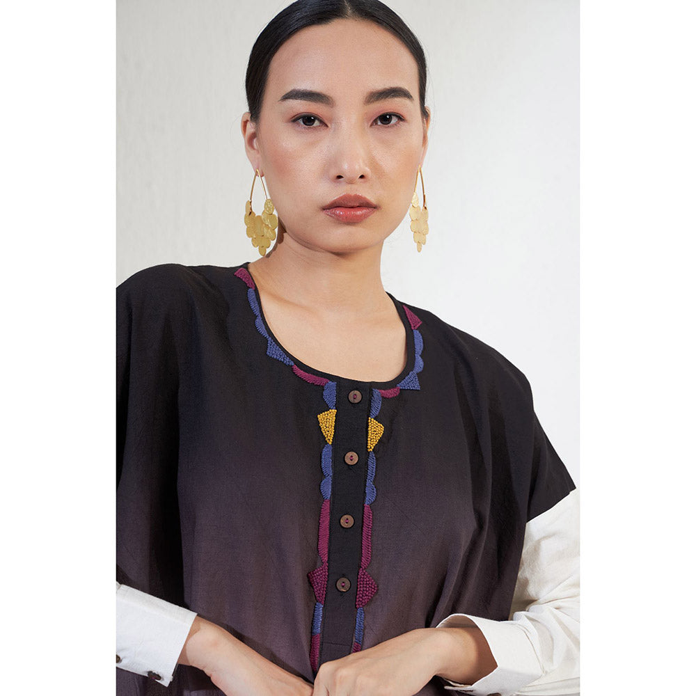 Aavidi By Dimple Ombre Multi-Color Ombre Co-ord (Set of 2)