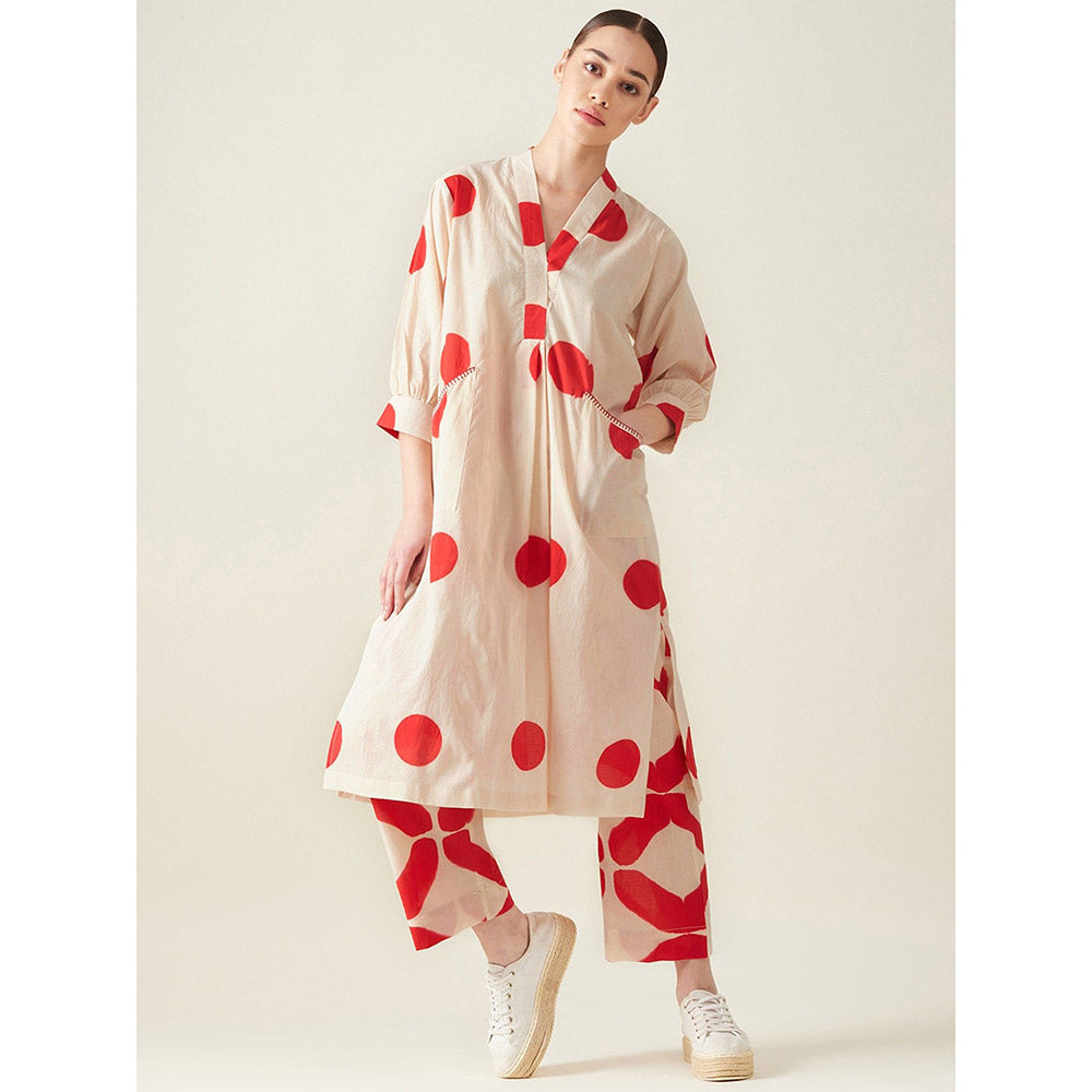 Aavidi By Dimple Polka Co-Ord (Set of 2)