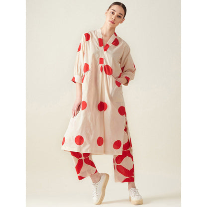 Aavidi By Dimple Polka Co-Ord (Set of 2)