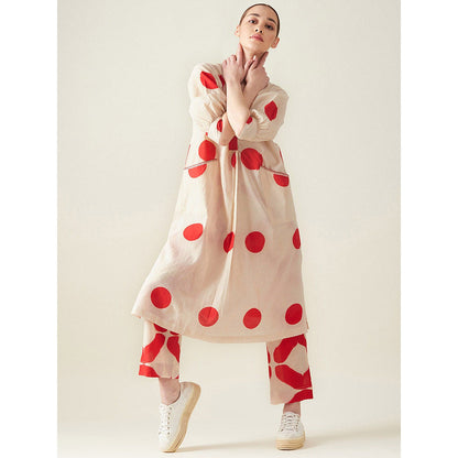 Aavidi By Dimple Polka Co-Ord (Set of 2)