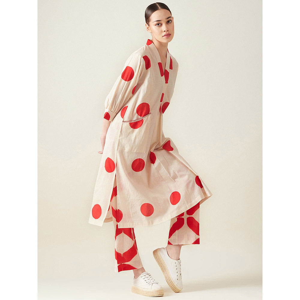 Aavidi By Dimple Polka Co-Ord (Set of 2)