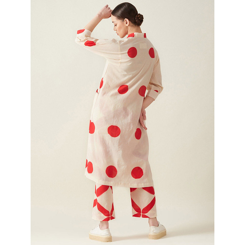 Aavidi By Dimple Polka Co-Ord (Set of 2)