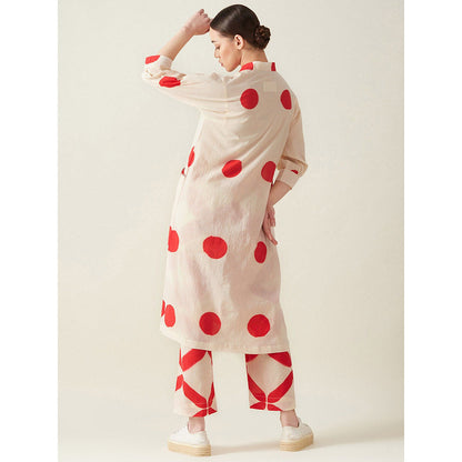 Aavidi By Dimple Polka Co-Ord (Set of 2)