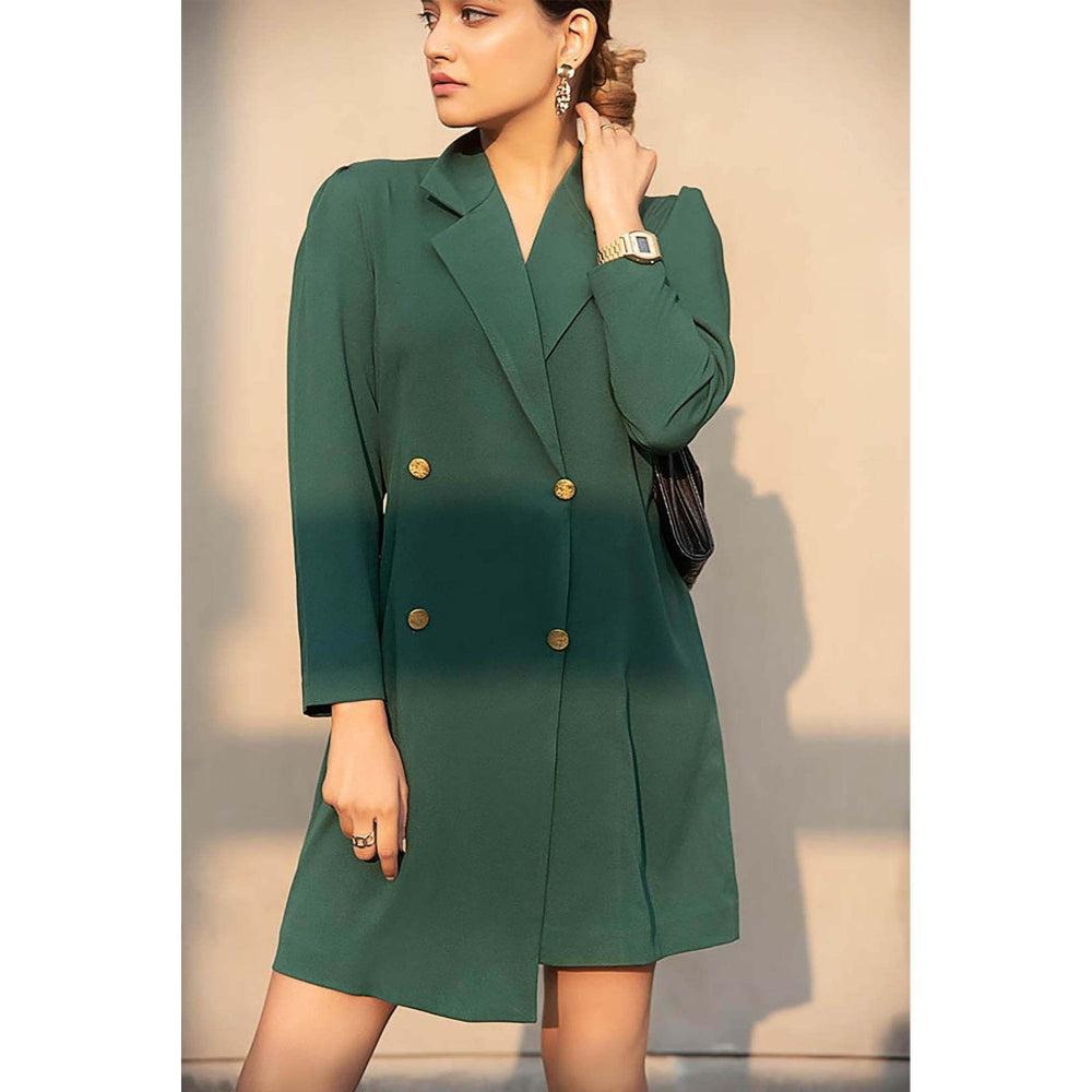 AlterEGO Classic Trench Green Asymmetric Dress