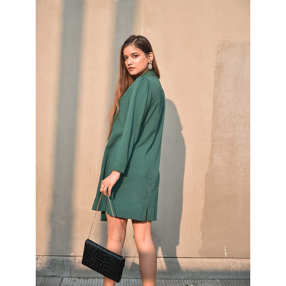 AlterEGO Classic Trench Green Asymmetric Dress