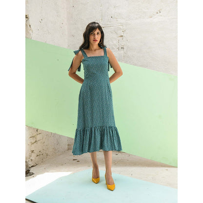 AlterEGO Tie Up Green Midi