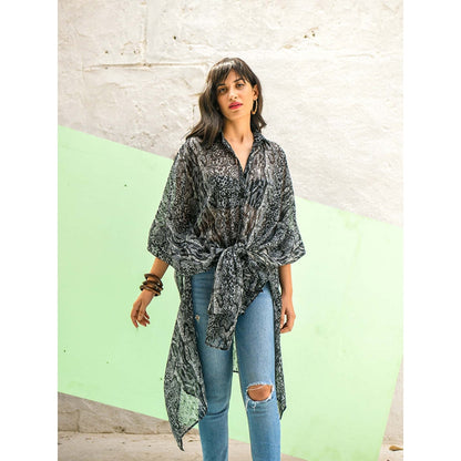 AlterEGO Snake Skin Black Kaftan