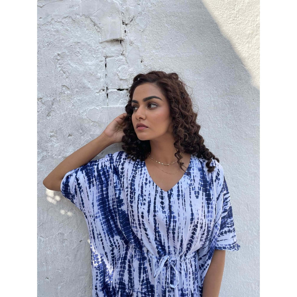 AlterEGO Tie Dye Blue Kaftan Maxi
