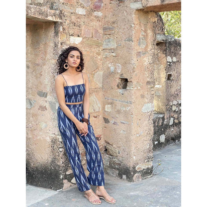 AlterEGO Smocked Blue Ikat (Set of 3)