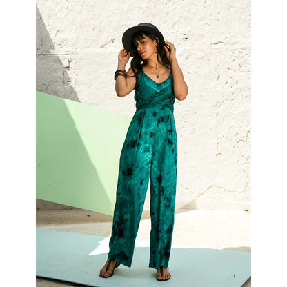 AlterEGO Tie Back Teal Green Jumpsuit