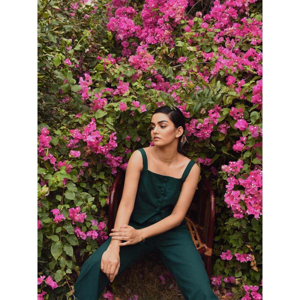 AlterEGO Free The Midriff Green Coordinate (Set of 2)