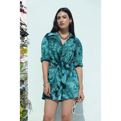 AlterEGO Green Tie Dye Coordinate (Set of 2)