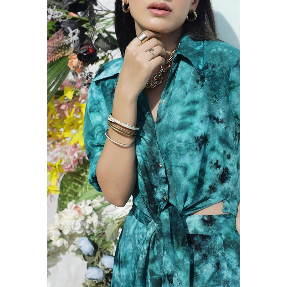 AlterEGO Green Tie Dye Coordinate (Set of 2)