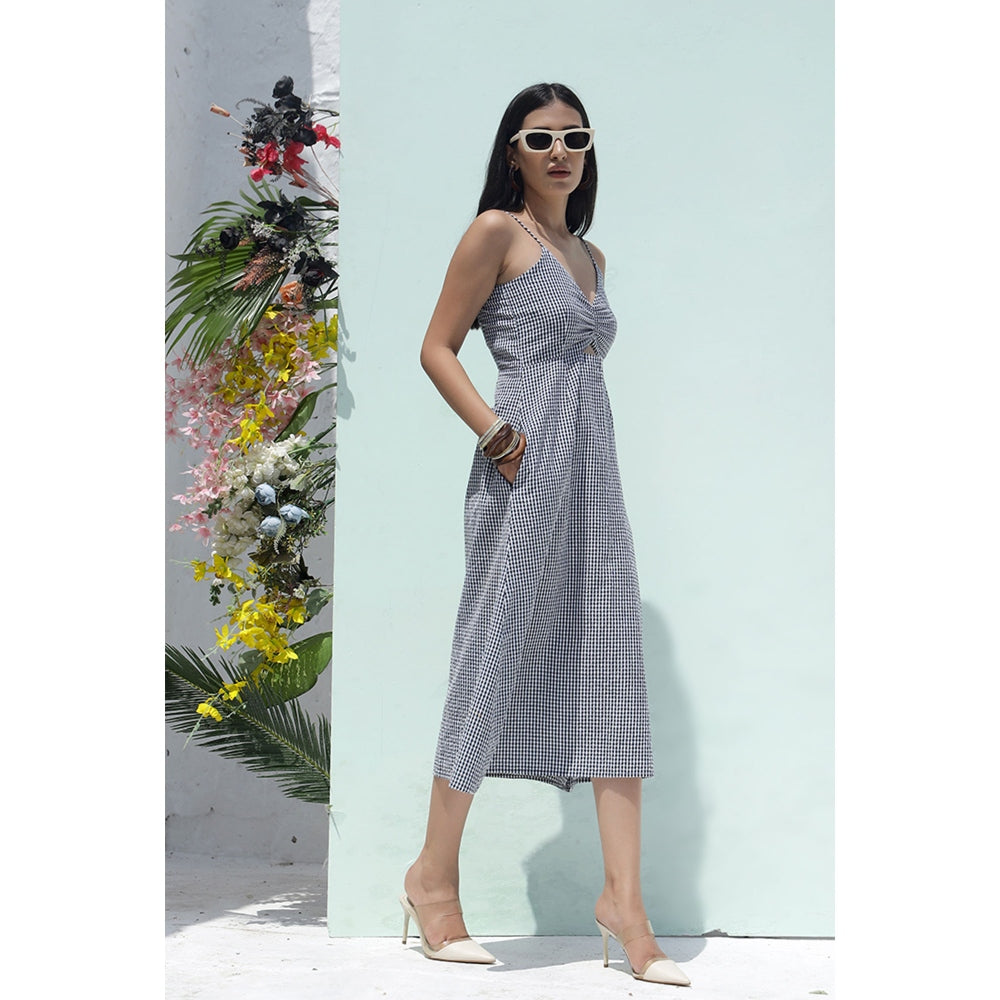 AlterEGO Ruched Cutout Midi Dress