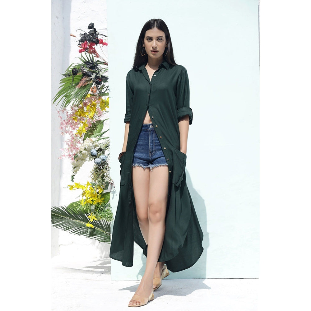 AlterEGO Double Pocket Maxi Shirt Dress