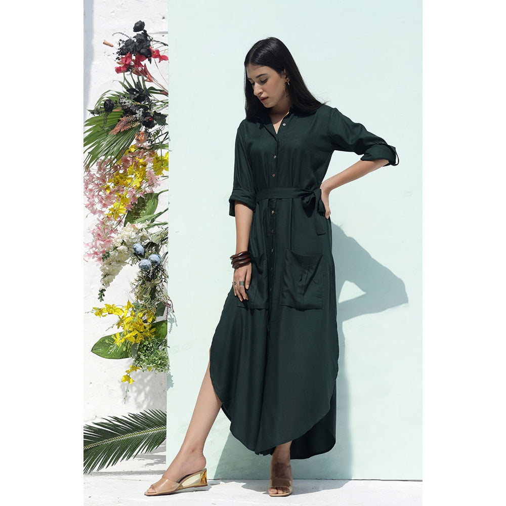 AlterEGO Double Pocket Maxi Shirt Dress