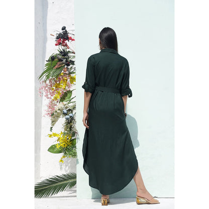 AlterEGO Double Pocket Maxi Shirt Dress