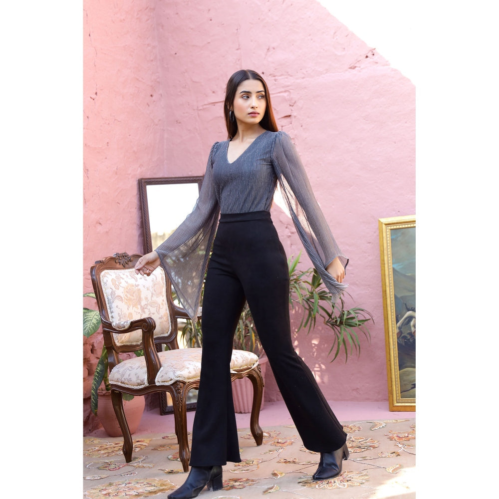 AlterEGO Ivy Pleated Shimmer Bodysuit