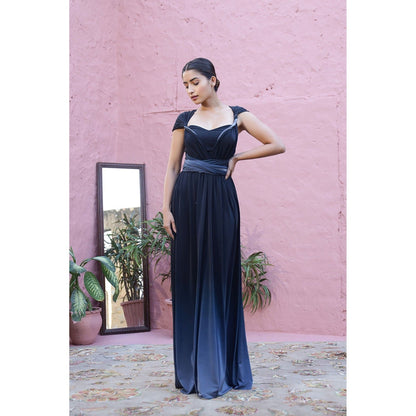 AlterEGO Nicole Infinity Drape Ombre Maxi With Bustier