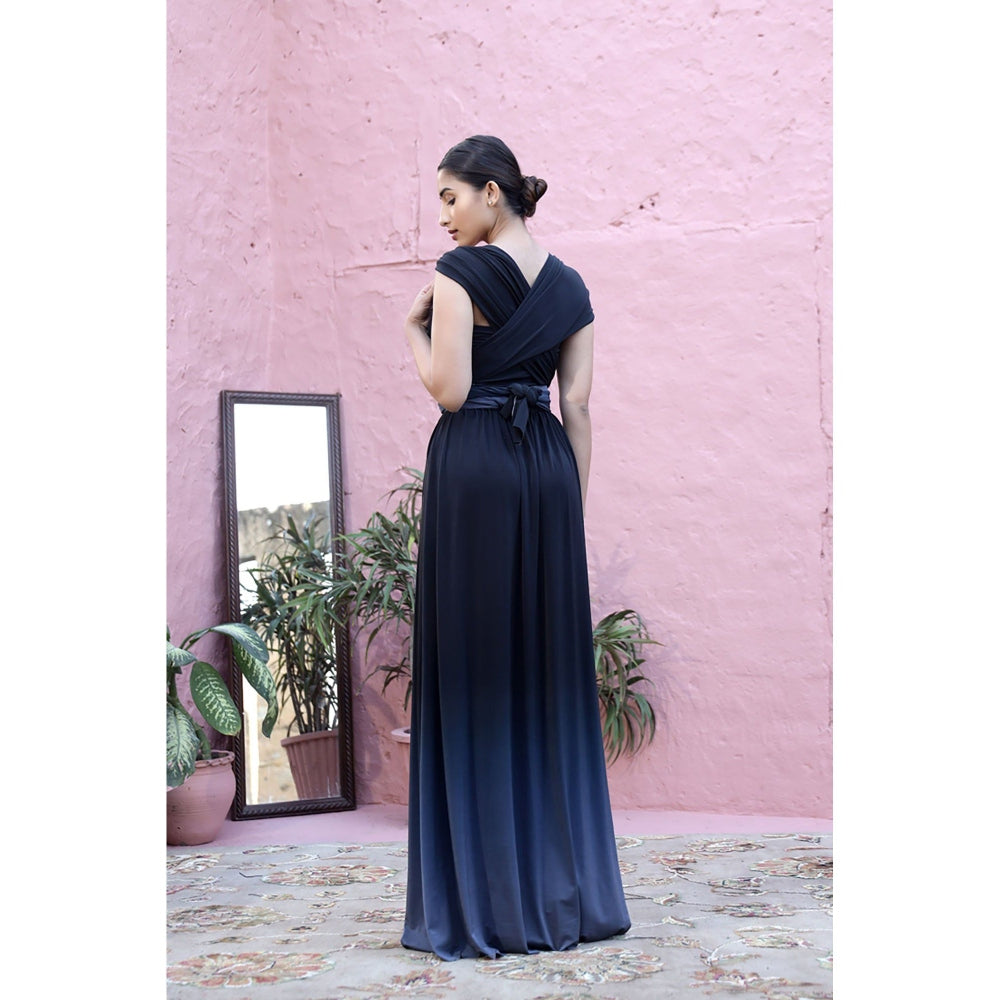 AlterEGO Nicole Infinity Drape Ombre Maxi With Bustier