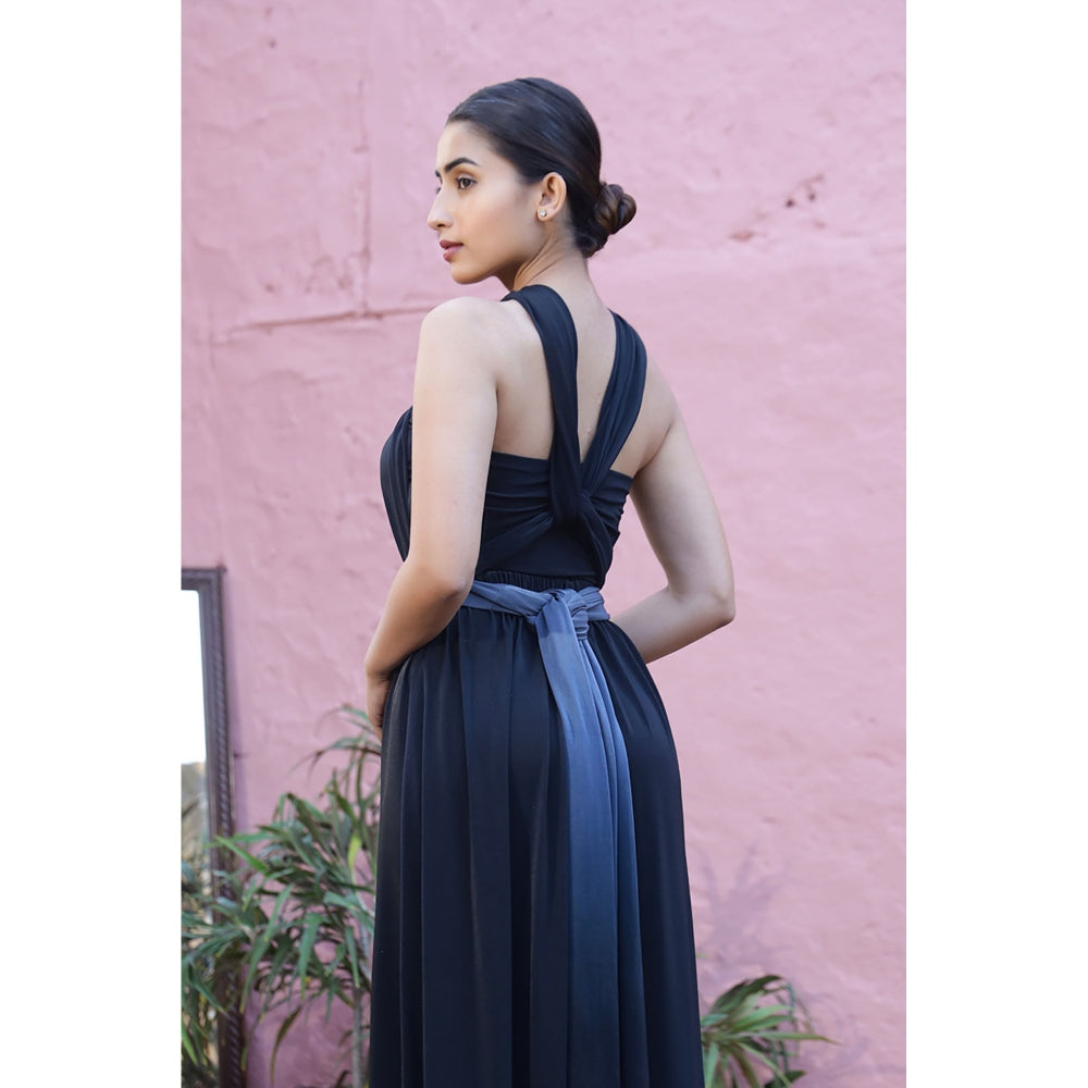 AlterEGO Nicole Infinity Drape Ombre Maxi With Bustier