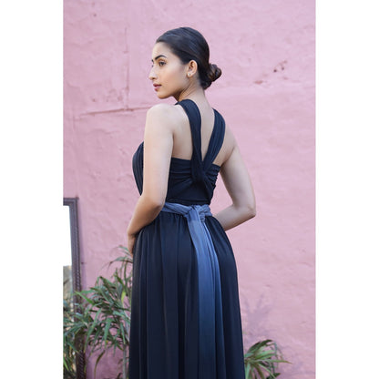 AlterEGO Nicole Infinity Drape Ombre Maxi With Bustier
