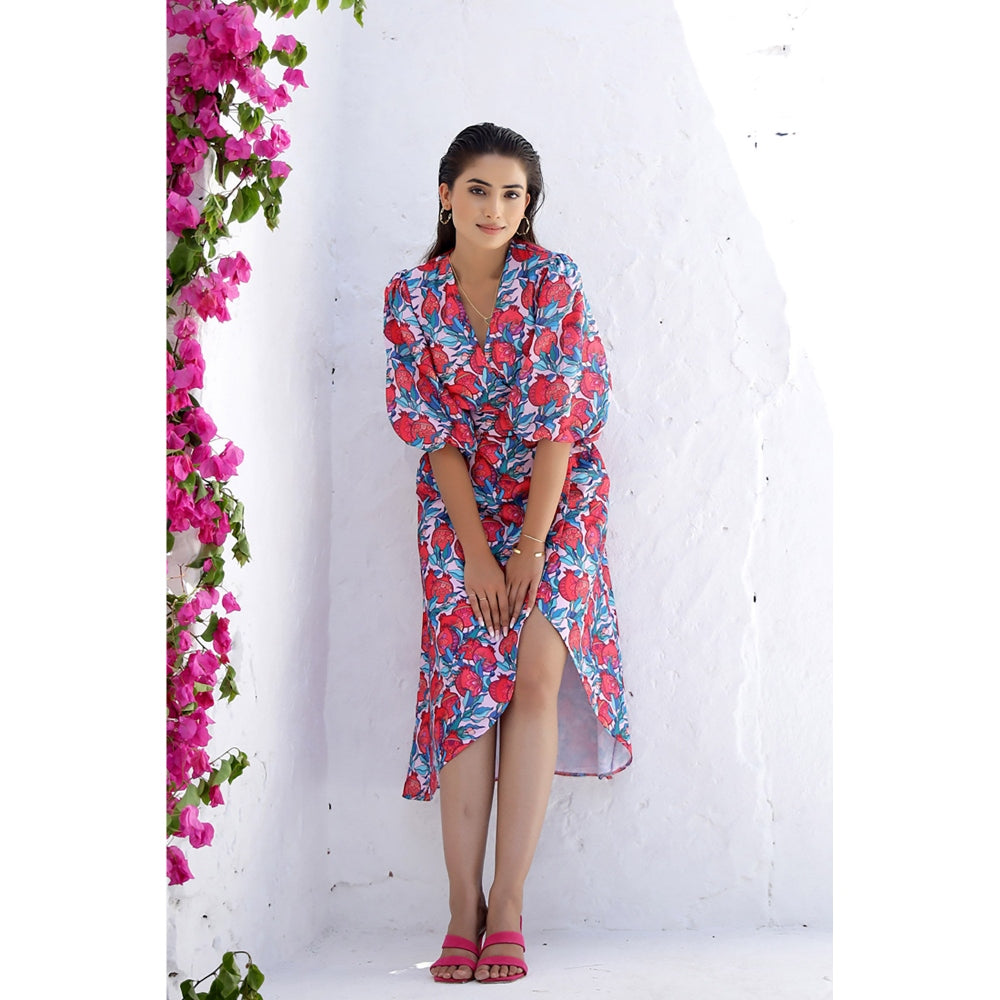 AlterEGO Ari - Anar Print Wrap Dress