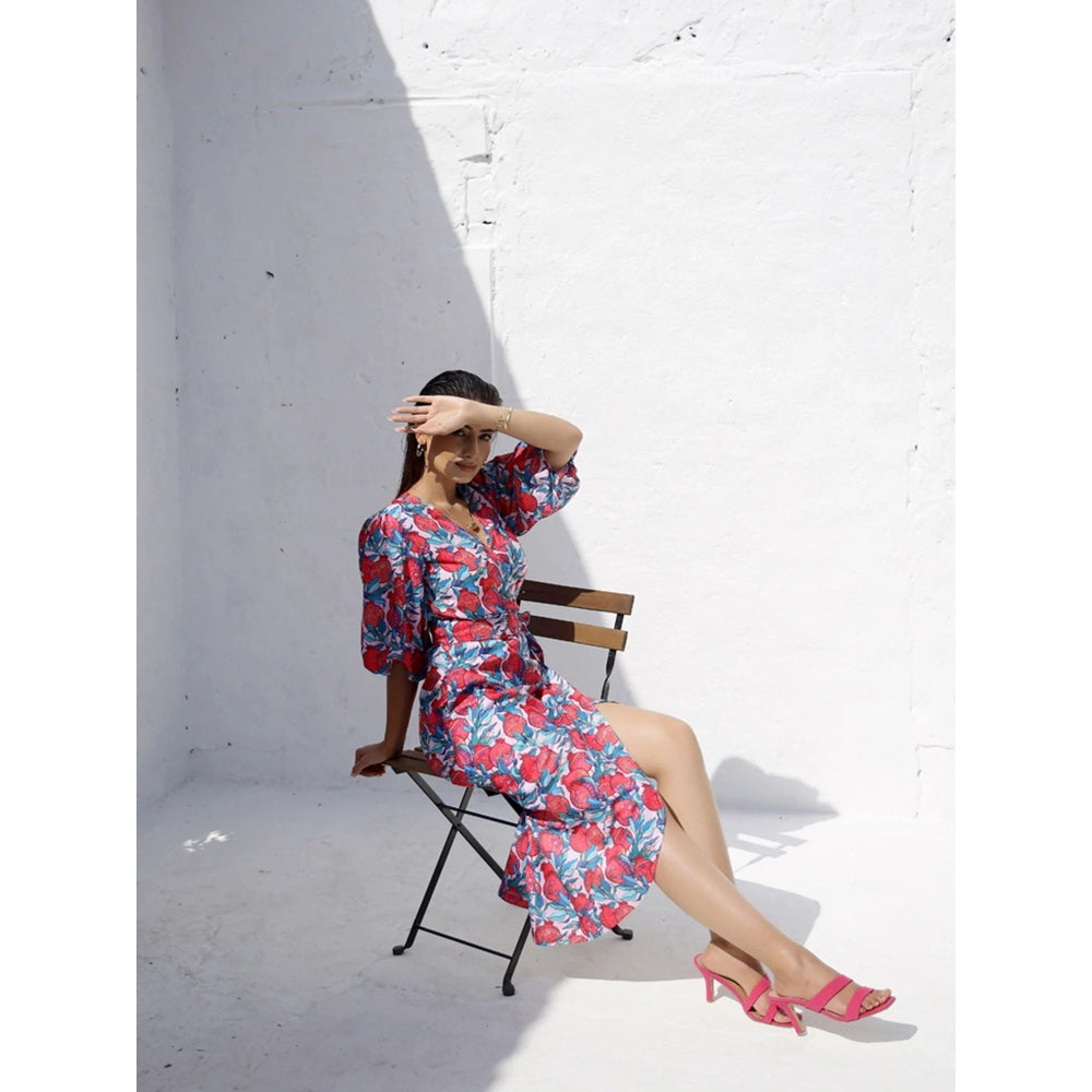AlterEGO Ari - Anar Print Wrap Dress
