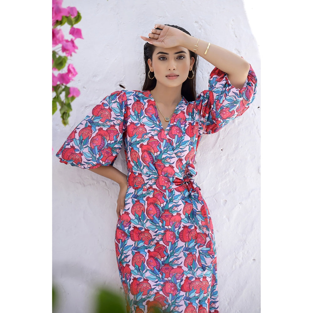 AlterEGO Ari - Anar Print Wrap Dress