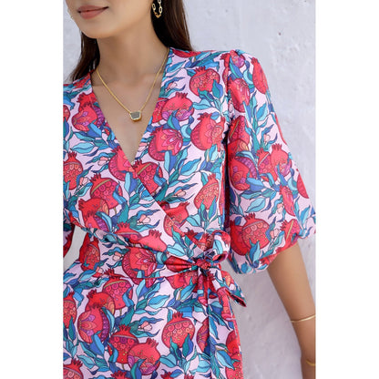 AlterEGO Ari - Anar Print Wrap Dress