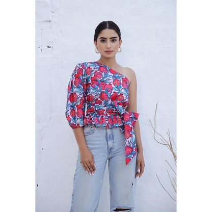 AlterEGO Amara - One Shoulder Ruffled Top