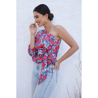 AlterEGO Amara - One Shoulder Ruffled Top