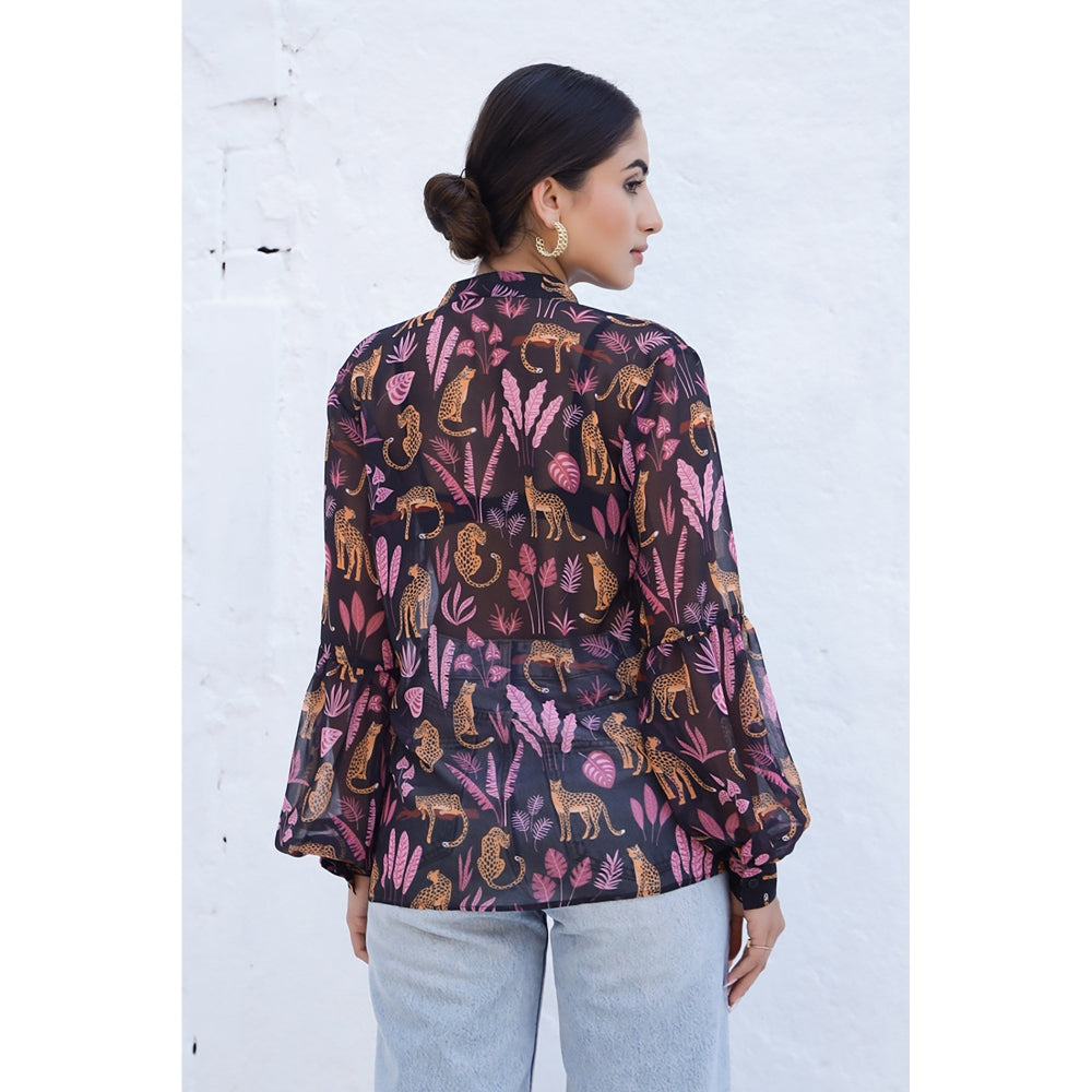 AlterEGO Rana - Mandarin Collard Jungle Shirt