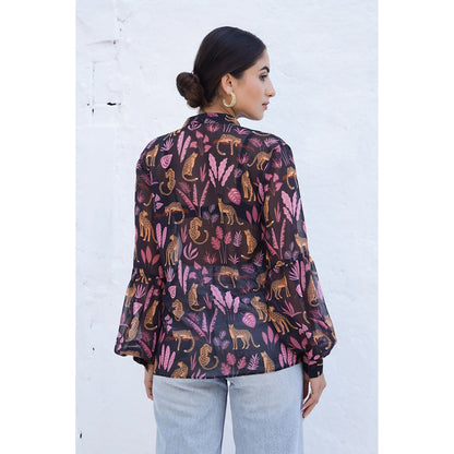 AlterEGO Rana - Mandarin Collard Jungle Shirt