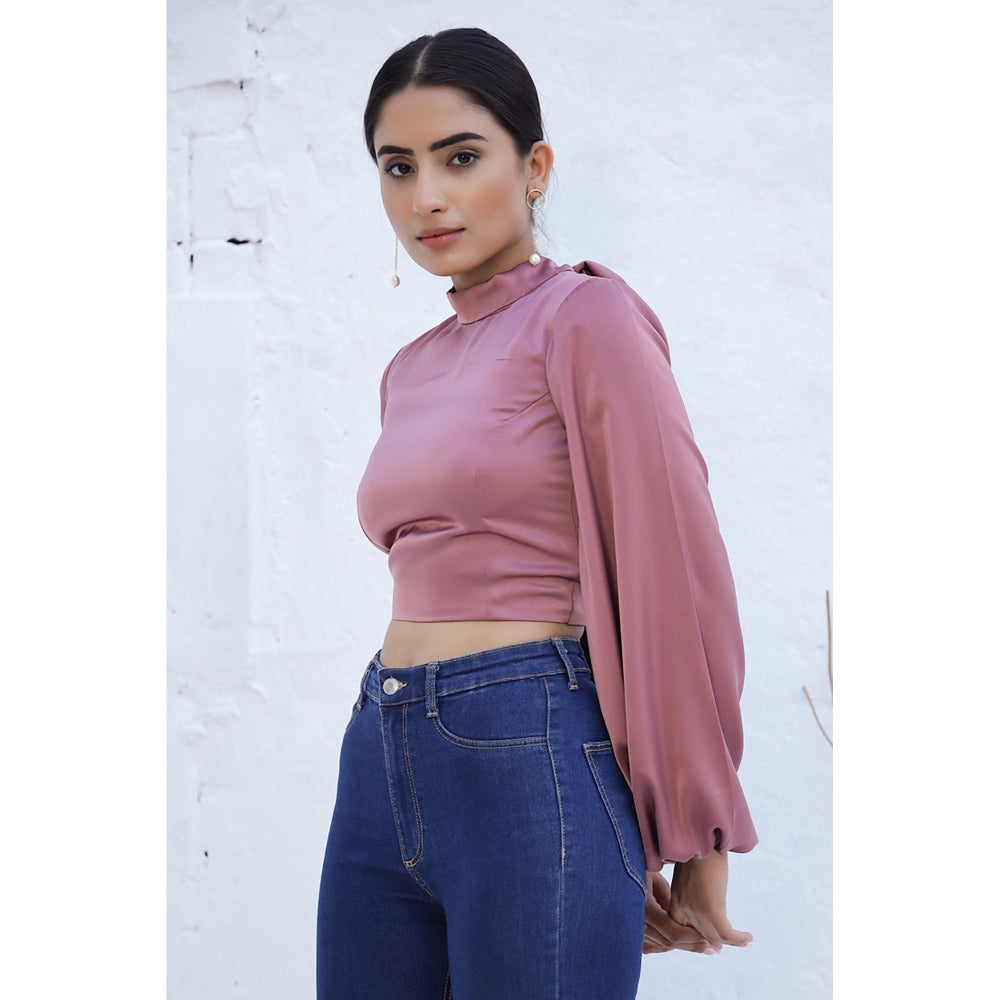 AlterEGO Nora - Satin Back Tie Top
