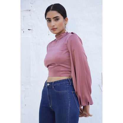 AlterEGO Nora - Satin Back Tie Top