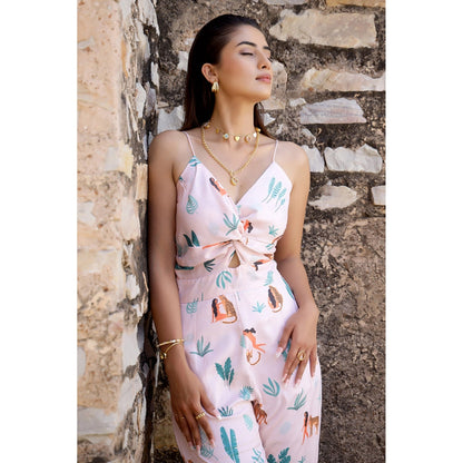 AlterEGO Gianna - Front Knot Jumpsuit