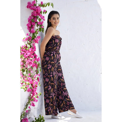 AlterEGO Rikki - Leapord Hault Bandeau Jumpsuit